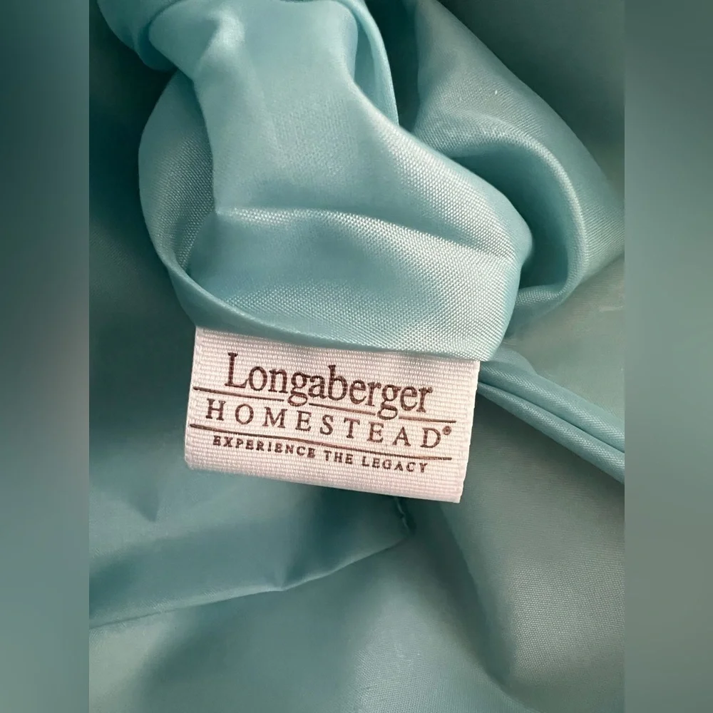 Longaberger Easter Tote bag with inside & outside pockets Spring Striped Fabric